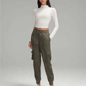 Lululemon Dance Studio Relaxed-Fit Cargo Jogger Army Green L
